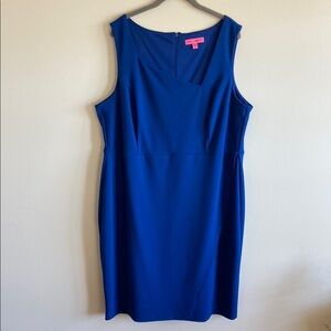 Betsy Johnson Elegant Blue Sleeveless Dress Size 20W Pre-Owned